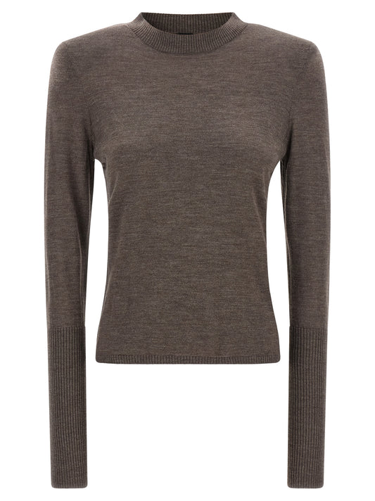 PINKO Brown Wool Cardigan