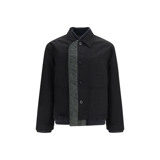 Sacai Black Nylon Bomber