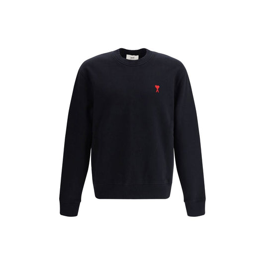 Ami Paris Black Cotton Sweatshirt