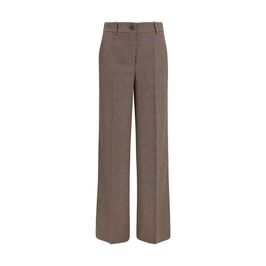 P.A.R.O.S.H. Brown Wool Oves Aries Casual Pants