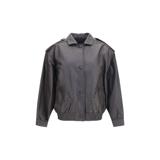 Blazé Milano Black Lamb Ovis Aries Bomber