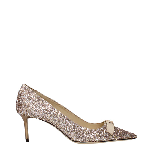 Jimmy Choo Pink Plastic Mid Heel Pumps