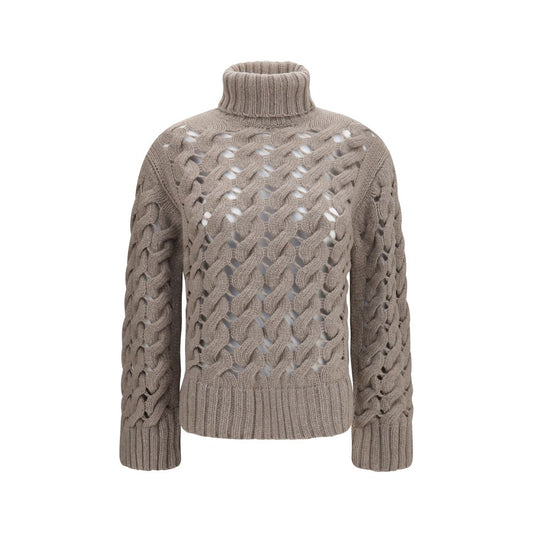 P.A.R.O.S.H. Beige Wool Oves Aries Turtleneck