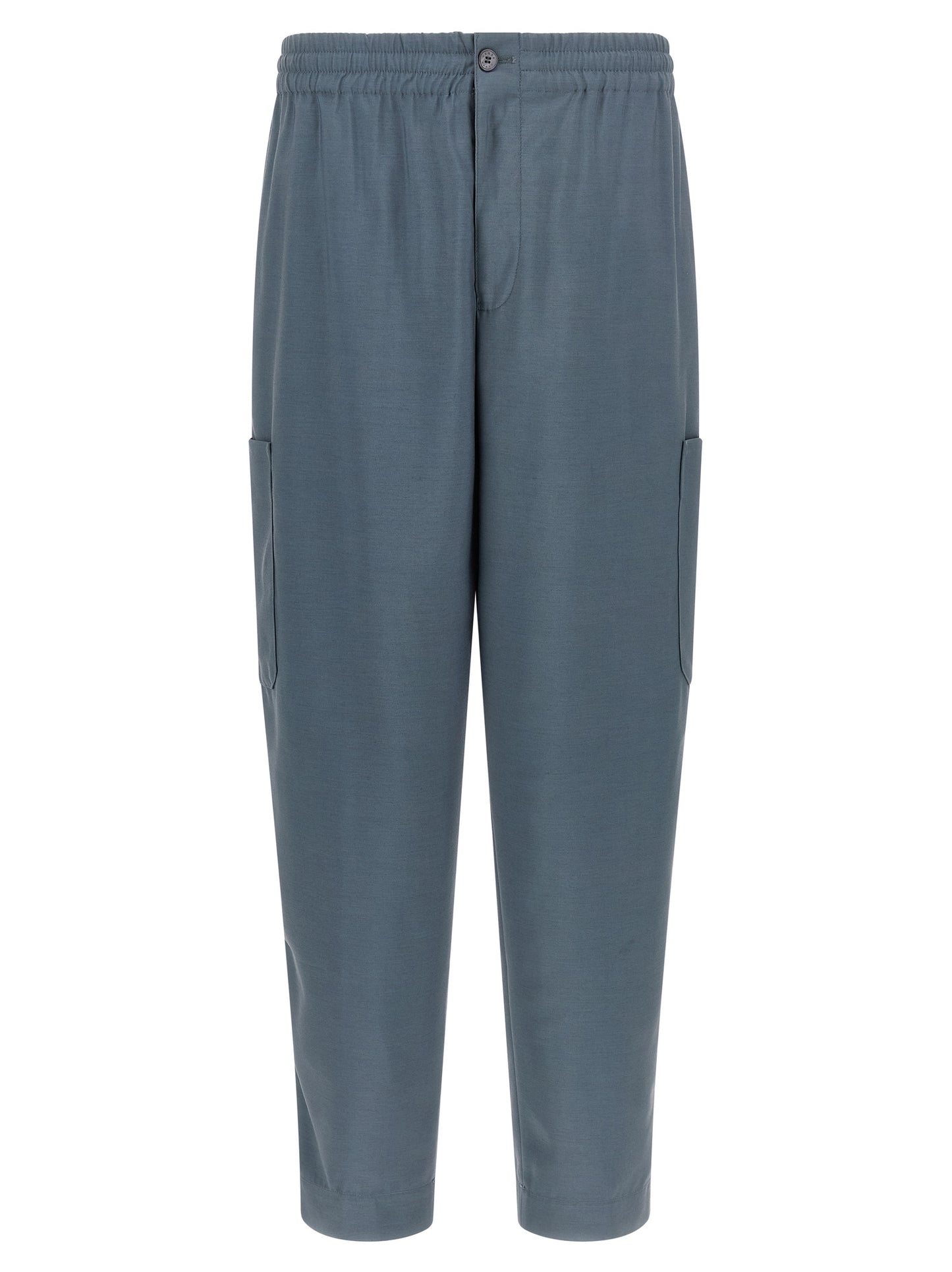 Kenzo Gray Wool Cargo Pants
