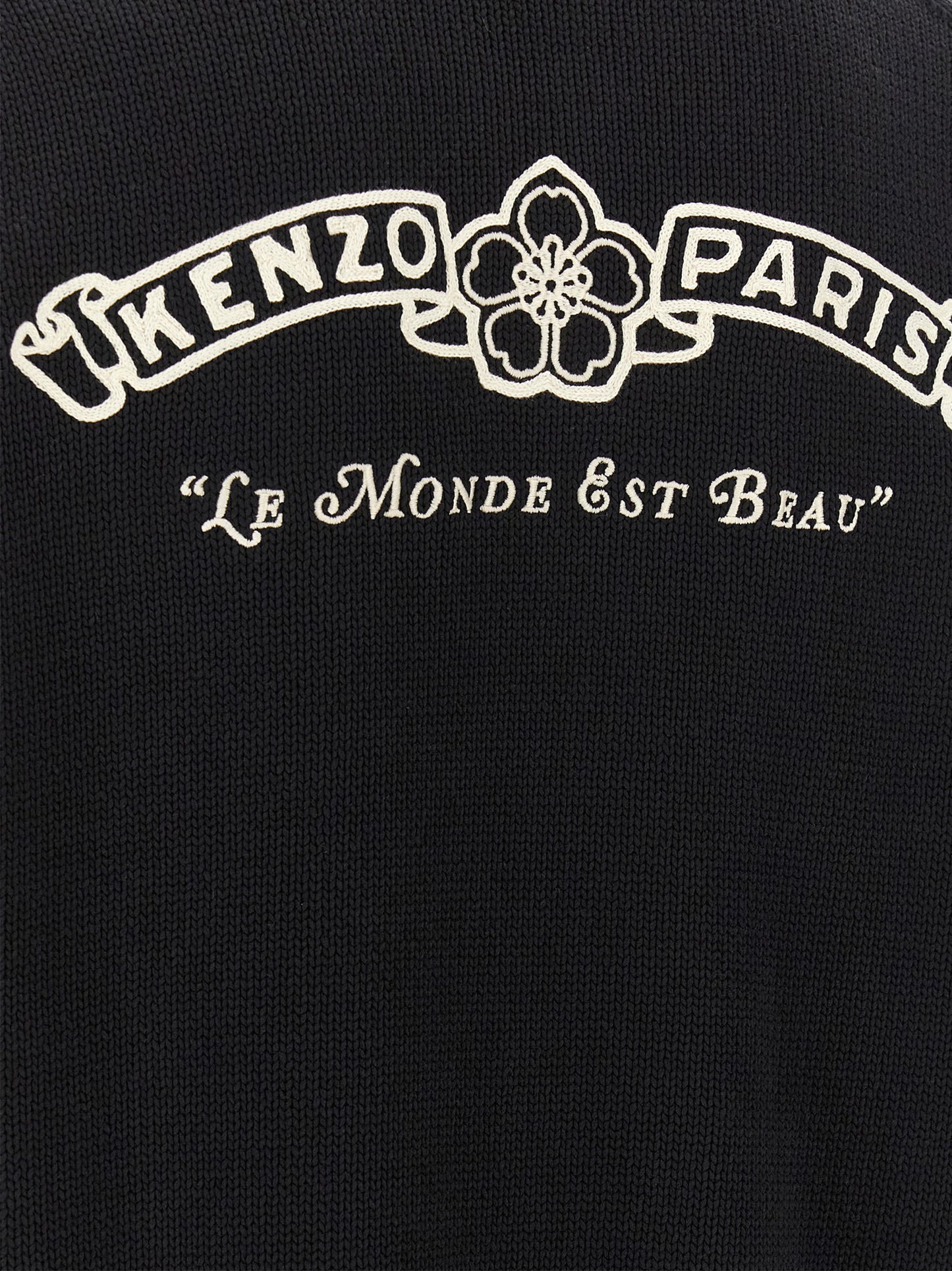 Kenzo Bicolor Cotton Cardigan