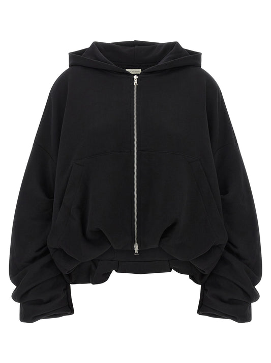 Dries Van Noten Black Cotton Hoodie