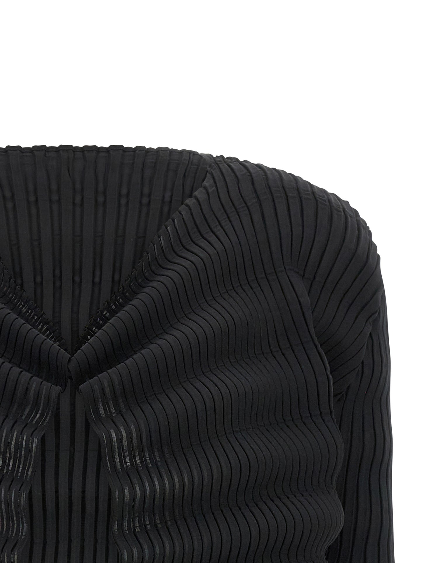 Issey Miyake Black Polyester Cardigan