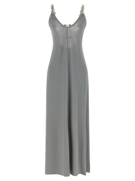 Eres Silver Polyamide Long Dress