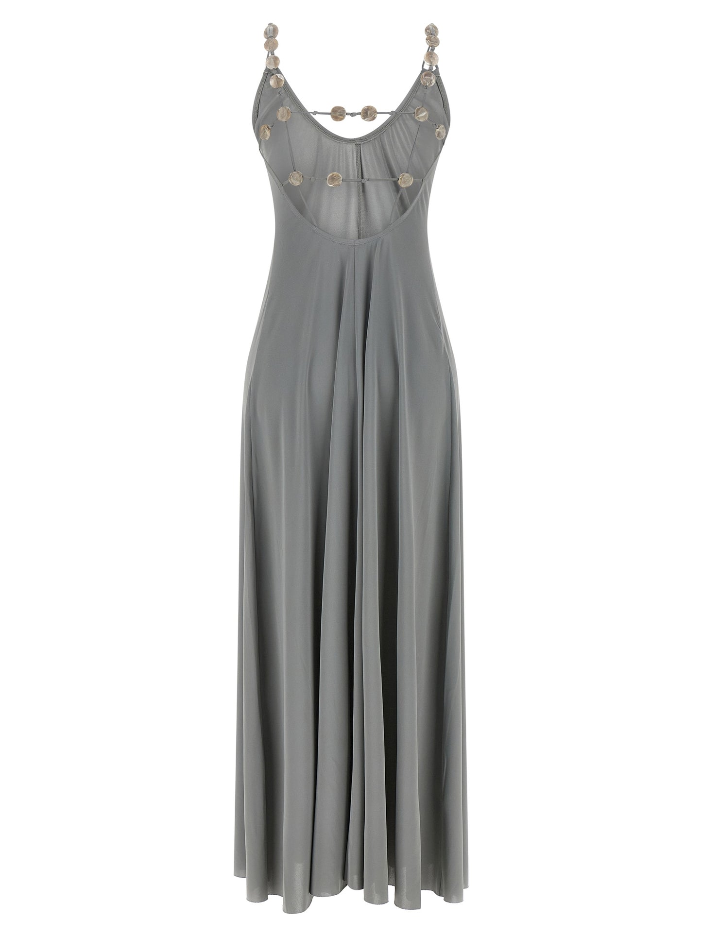 Eres Silver Polyamide Long Dress