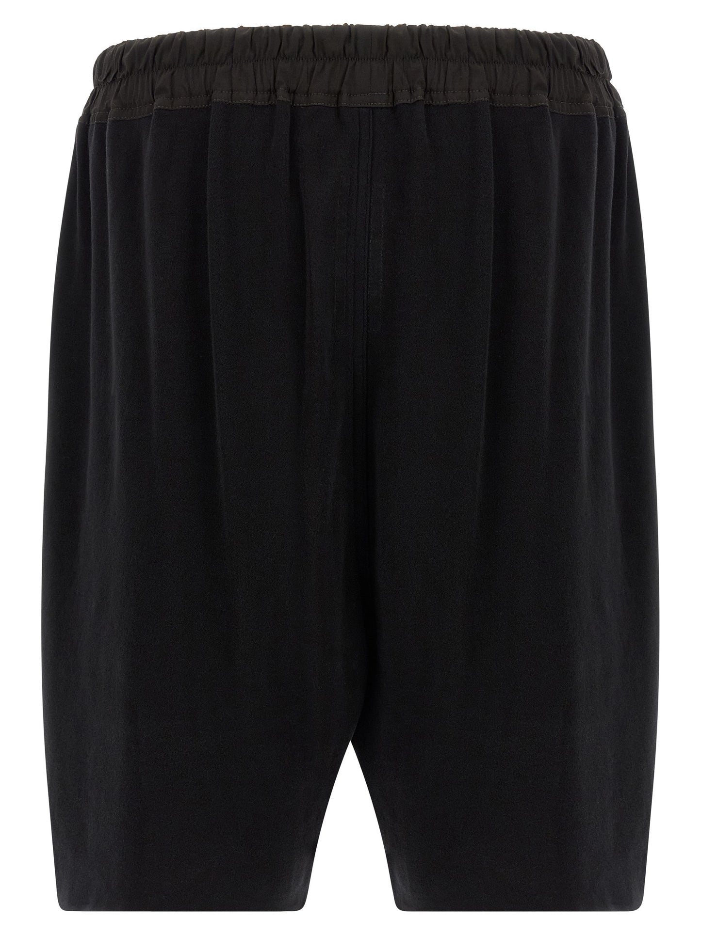 Rick Owens Black Cotton Bermuda Shorts