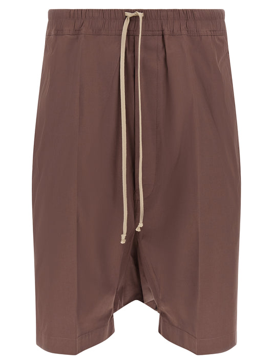 Rick Owens Brown Cotton Bermuda Shorts