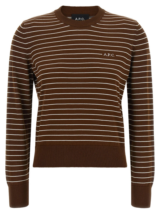 A.P.C. Brown Cotton Cardigan