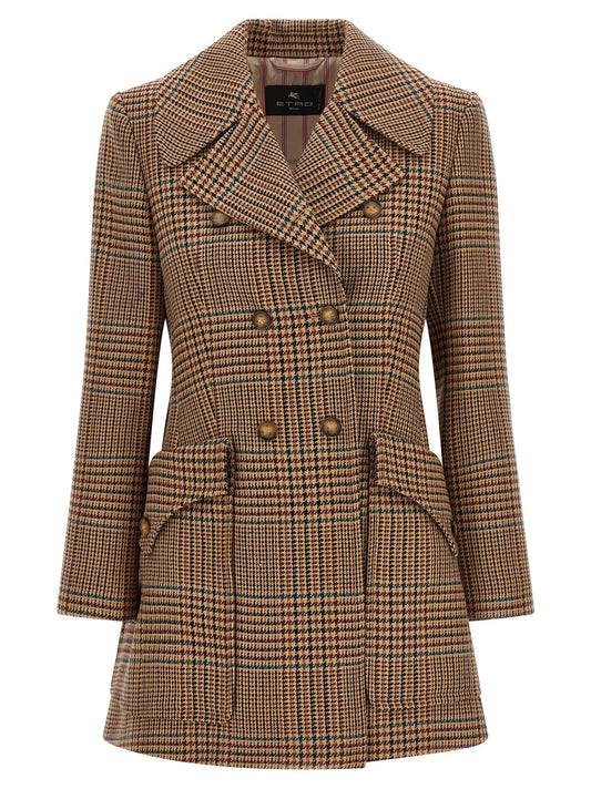 Etro Brown Wool Coat
