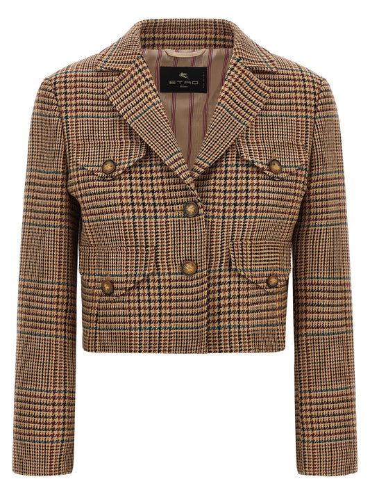 Etro Brown Wool Blazer