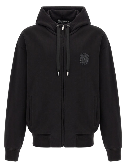 Dolce & Gabbana Black Cotton Sweatshirt