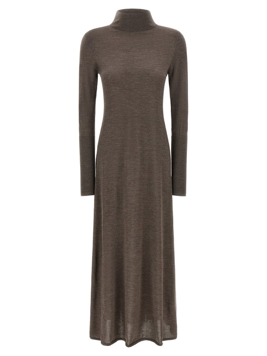 PINKO Beige Wool Long Dress