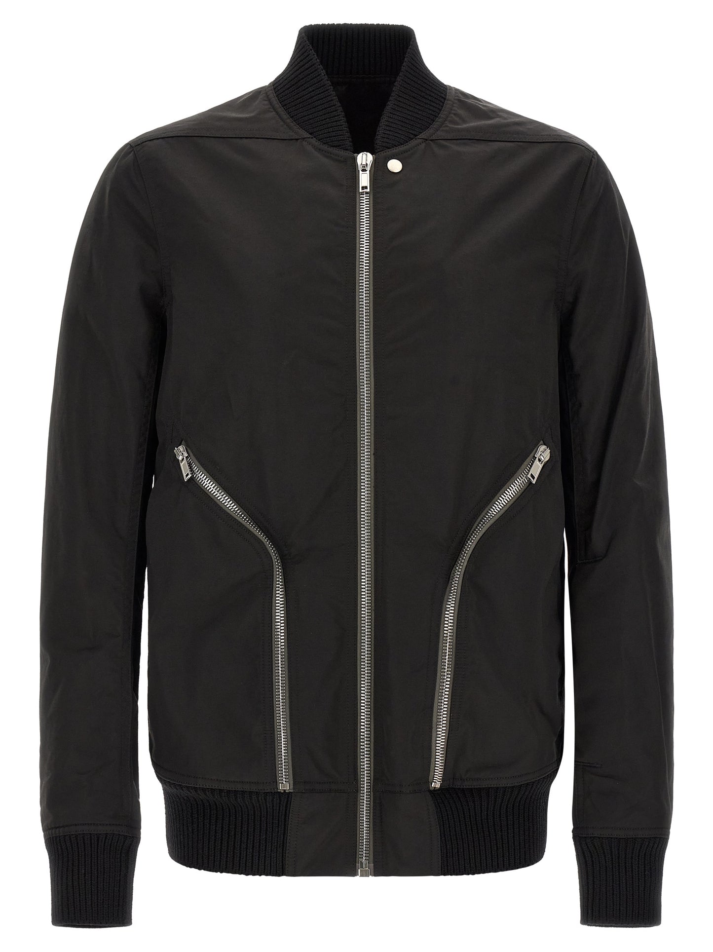 Rick Owens Black Nylon Bomber