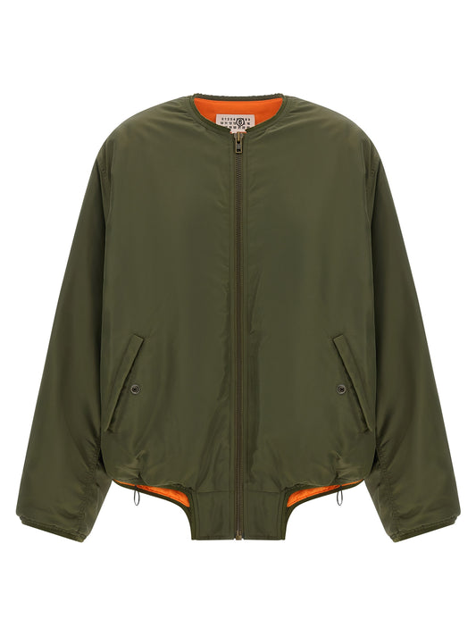 MM6 Maison Margiela Bicolor Polyamide Bomber