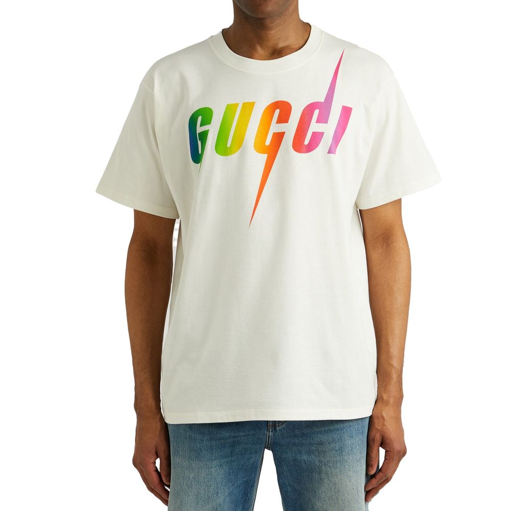 Gucci White Cotton T-Shirt