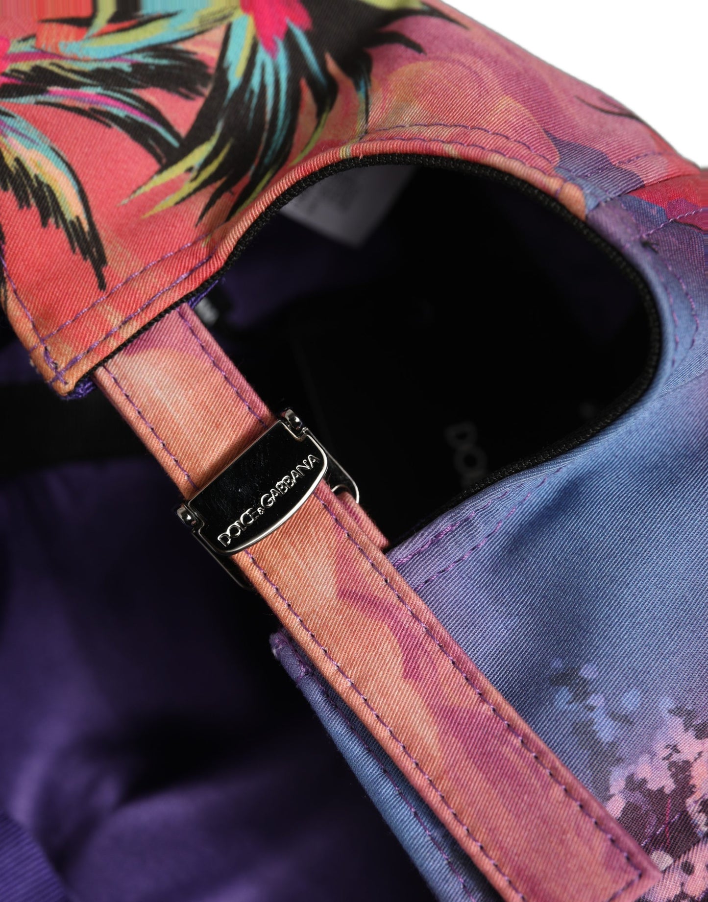 Dolce & Gabbana Multicolor Tropical Themed Baseball Capello Hat
