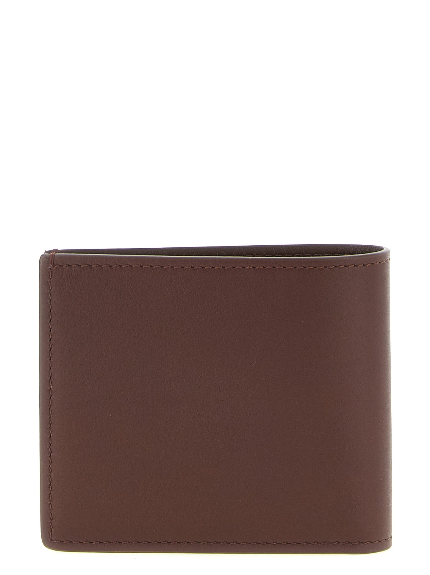 Brunello Cucinelli Brown Calfskin Leather Wallet