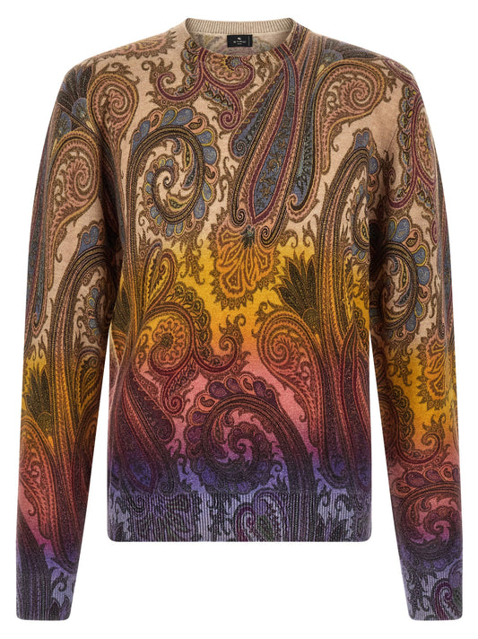 Etro Multicolor Wool Cardigan
