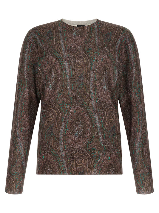 Etro Bordeaux Silk Cardigan