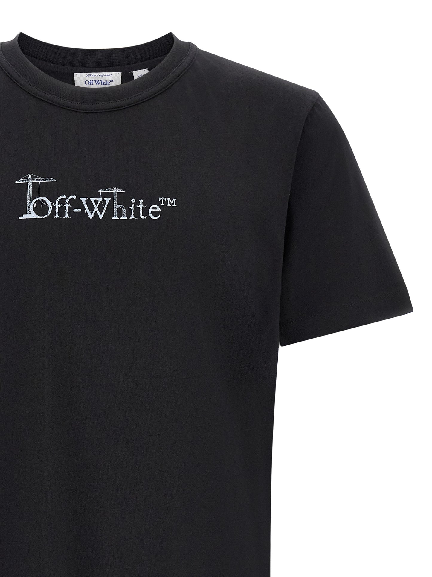 Off-White Black Cotton T-Shirt
