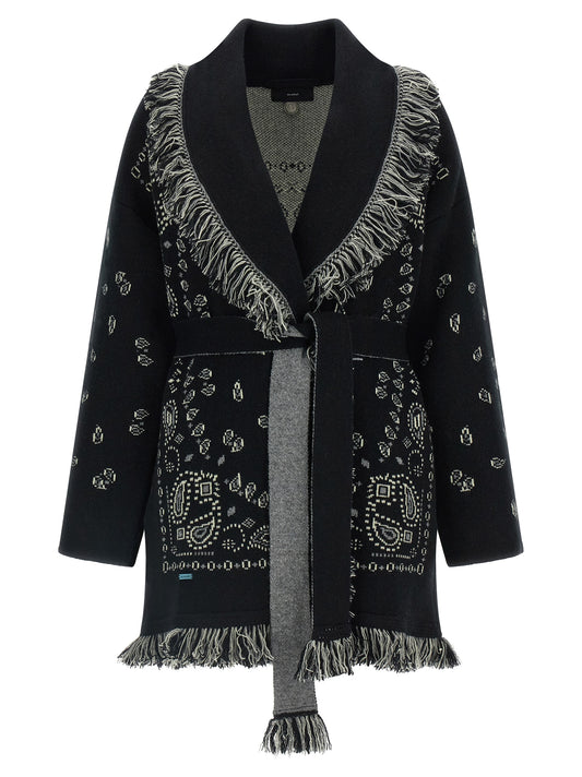 Alanui Black Cashmere Cardigan