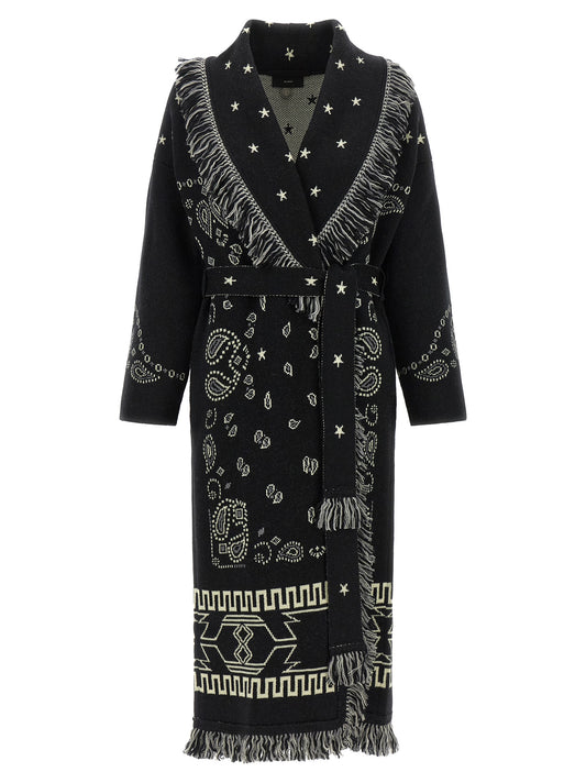 Alanui Black Virgin Wool Coat