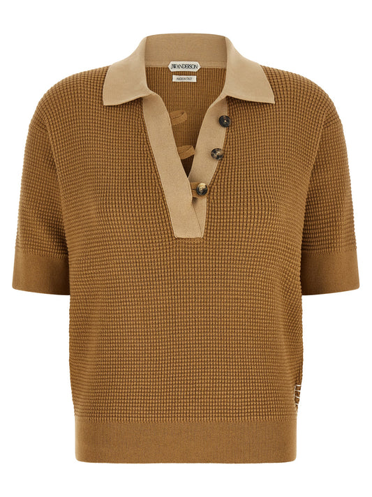 J.W.Anderson Beige Cotton Polo Shirt