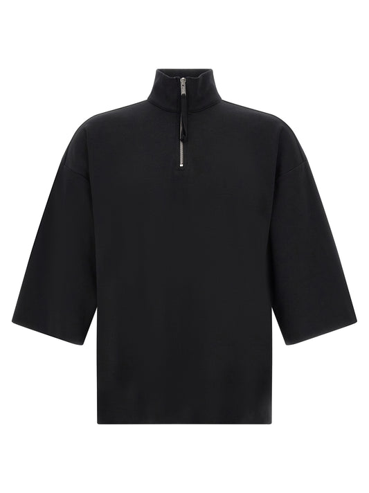 Thom Krom Black Cotton Sweatshirt