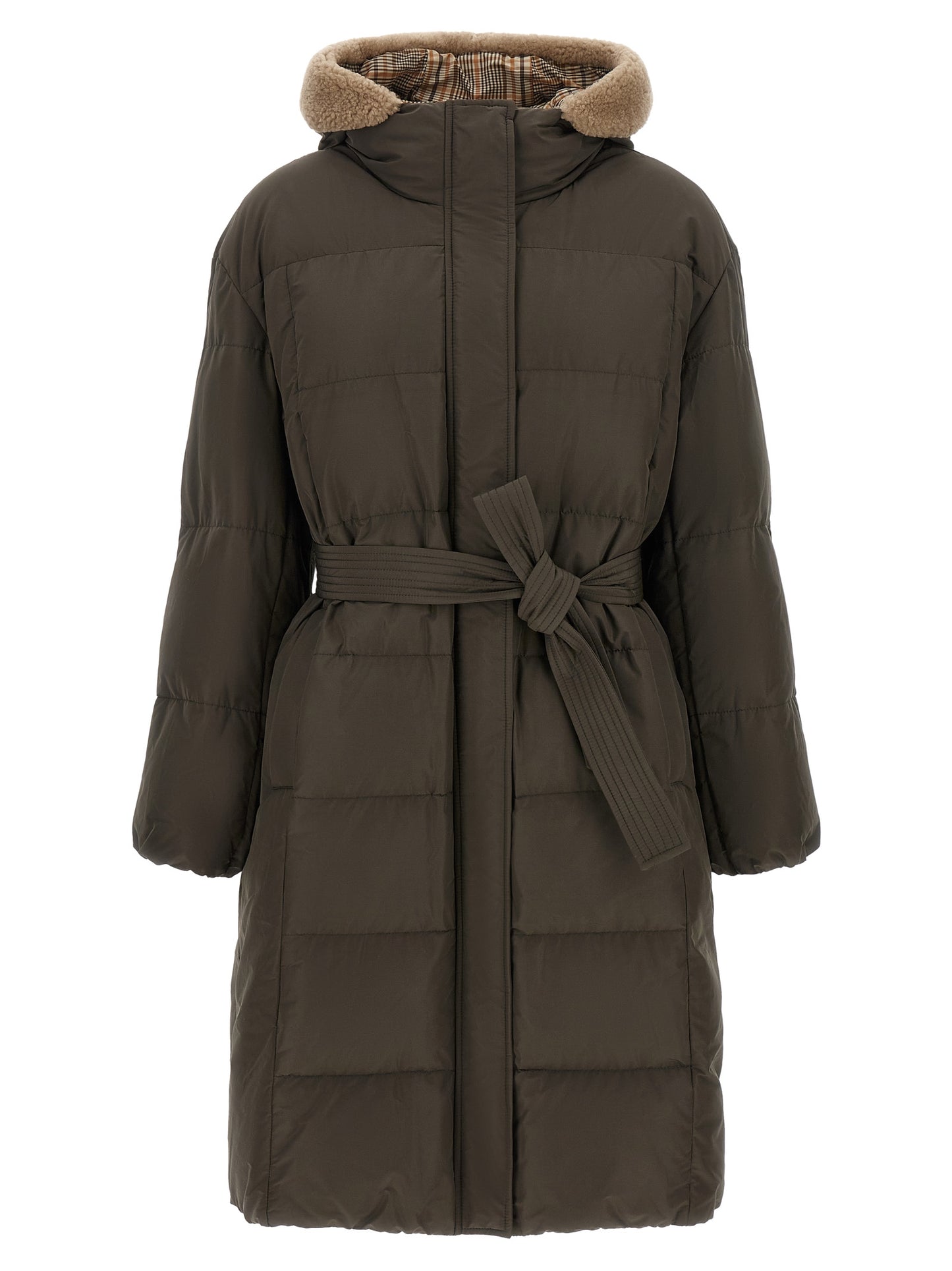 Brunello Cucinelli Bicolor Cotton Coat
