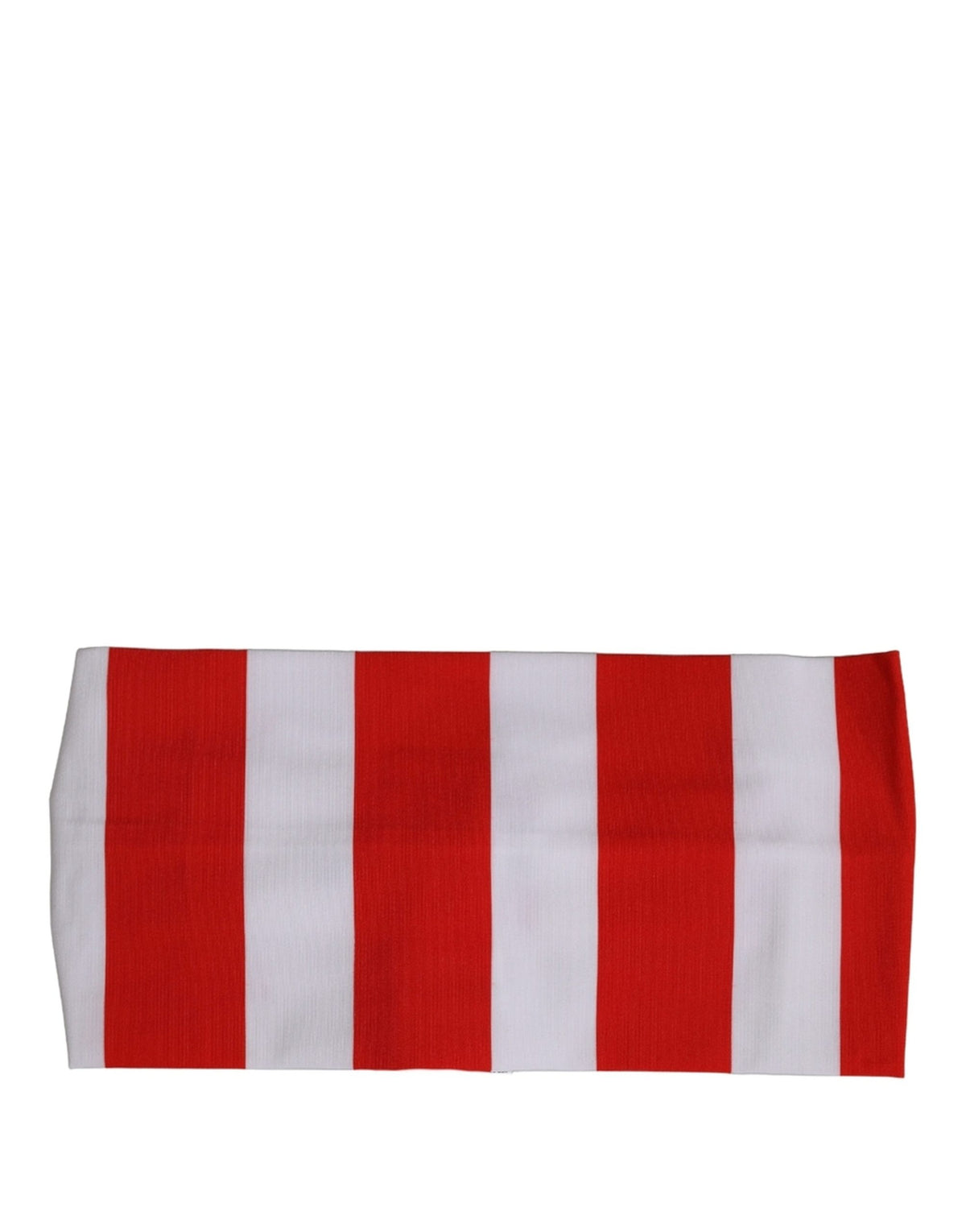 Dolce & Gabbana Red White Stripes Nylon Head Wrap One Size Headband