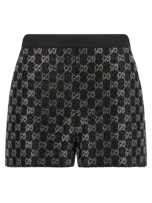 Gucci Black Viscose Bermuda Shorts