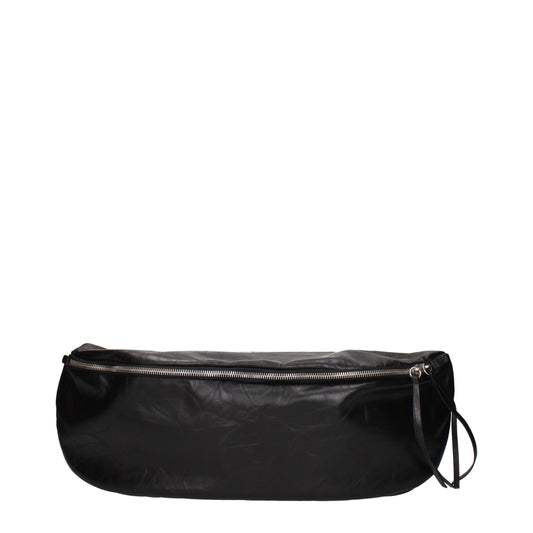 Jil Sander Black Leather Backpack