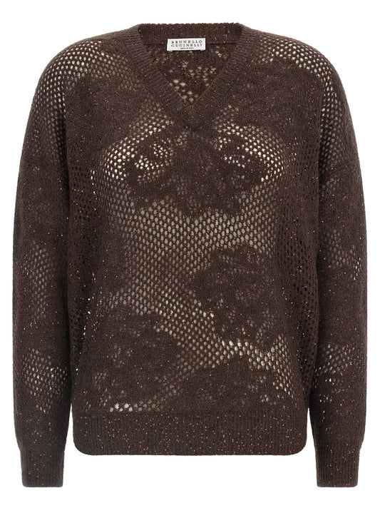 Brunello Cucinelli Brown Nylon Cardigan