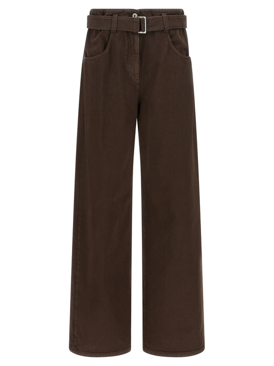 Brunello Cucinelli Brown Cotton Jeans Denim