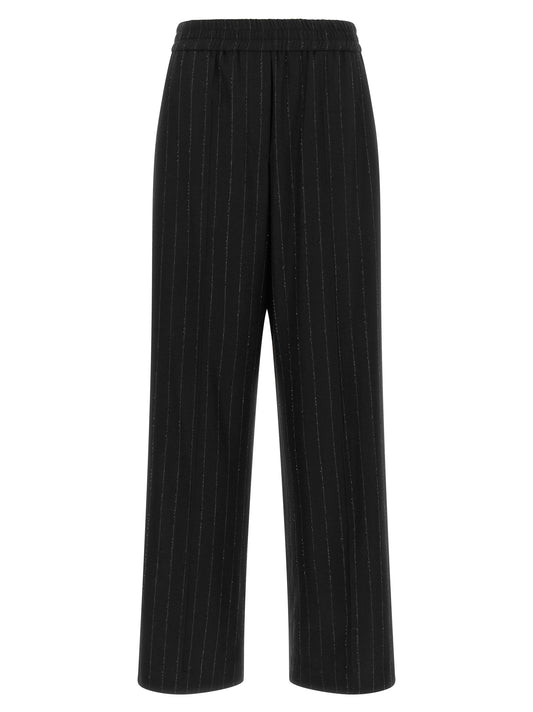 Brunello Cucinelli Blue Virgin Wool Casual Pants