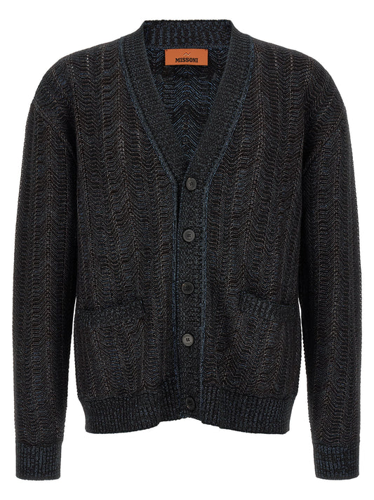 Missoni Blue Viscose Cardigan