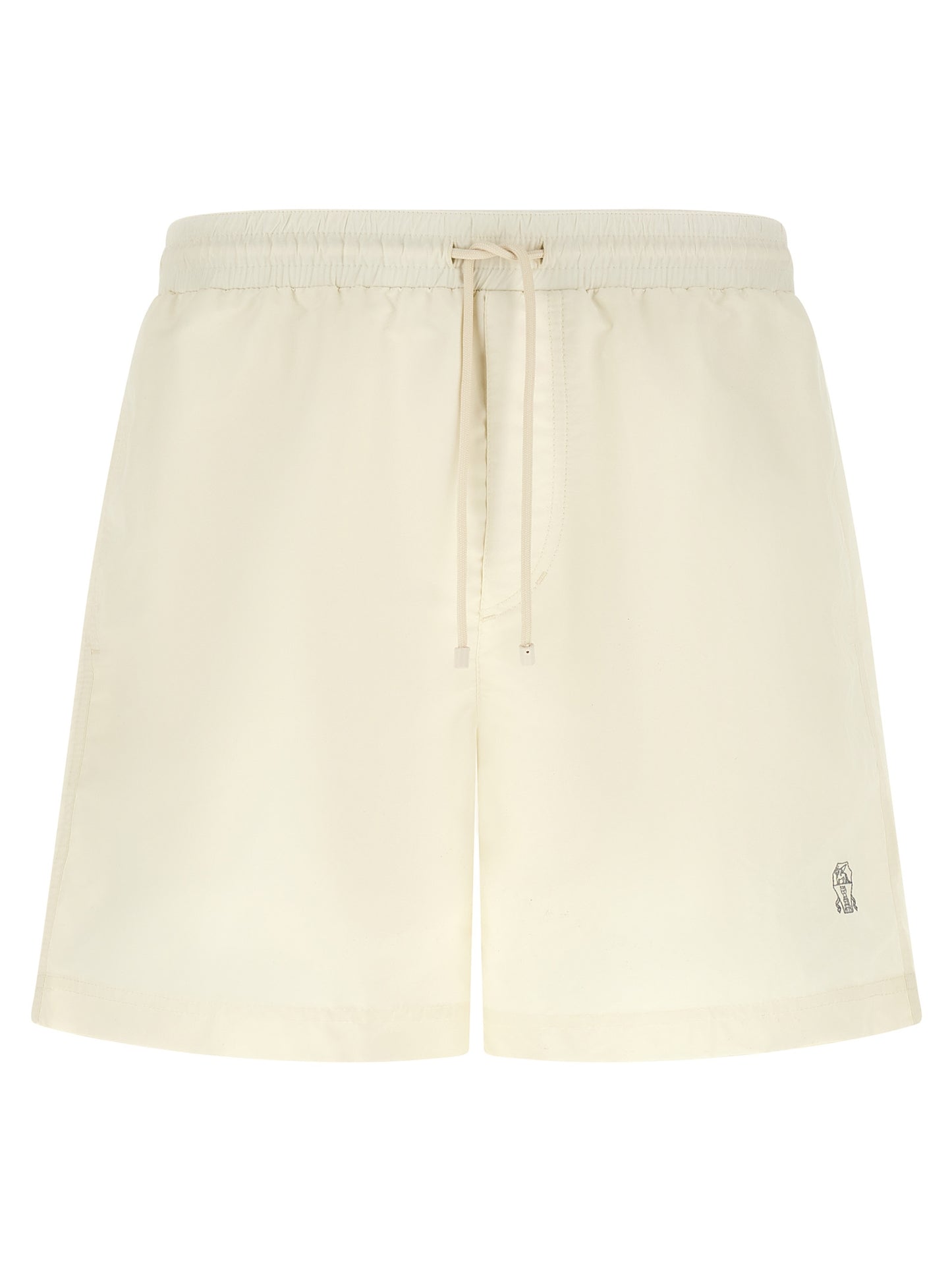 Brunello Cucinelli White Polyester Swim Shorts