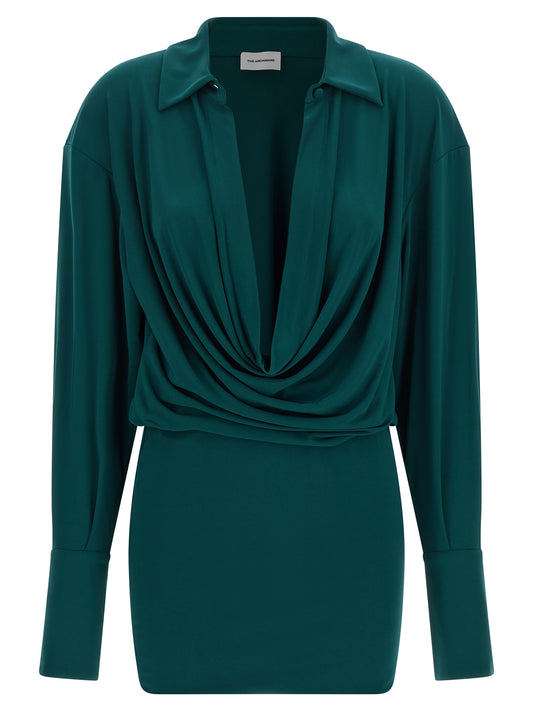 The Andamane Bicolor Polyester Short Dress