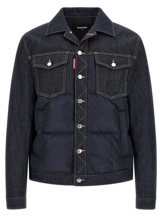 Dsquared² Blue Cotton Denim Jacket