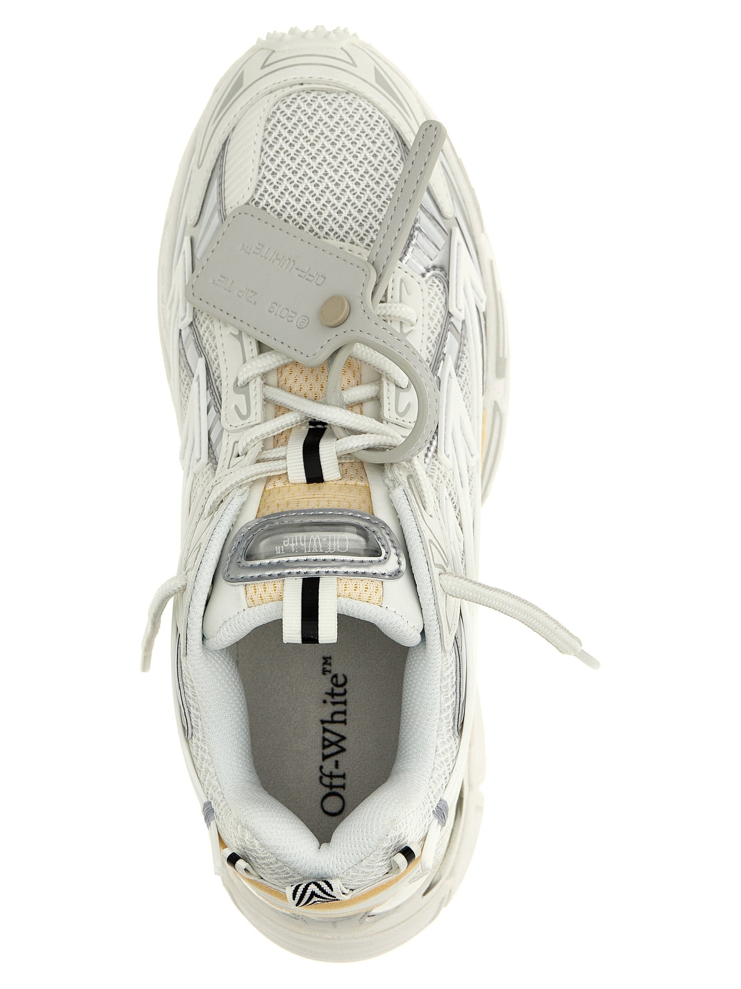 Off-White White Polyethylene Athletic Sneakers