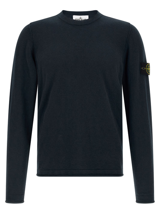 Stone Island Blue Cotton Cardigan