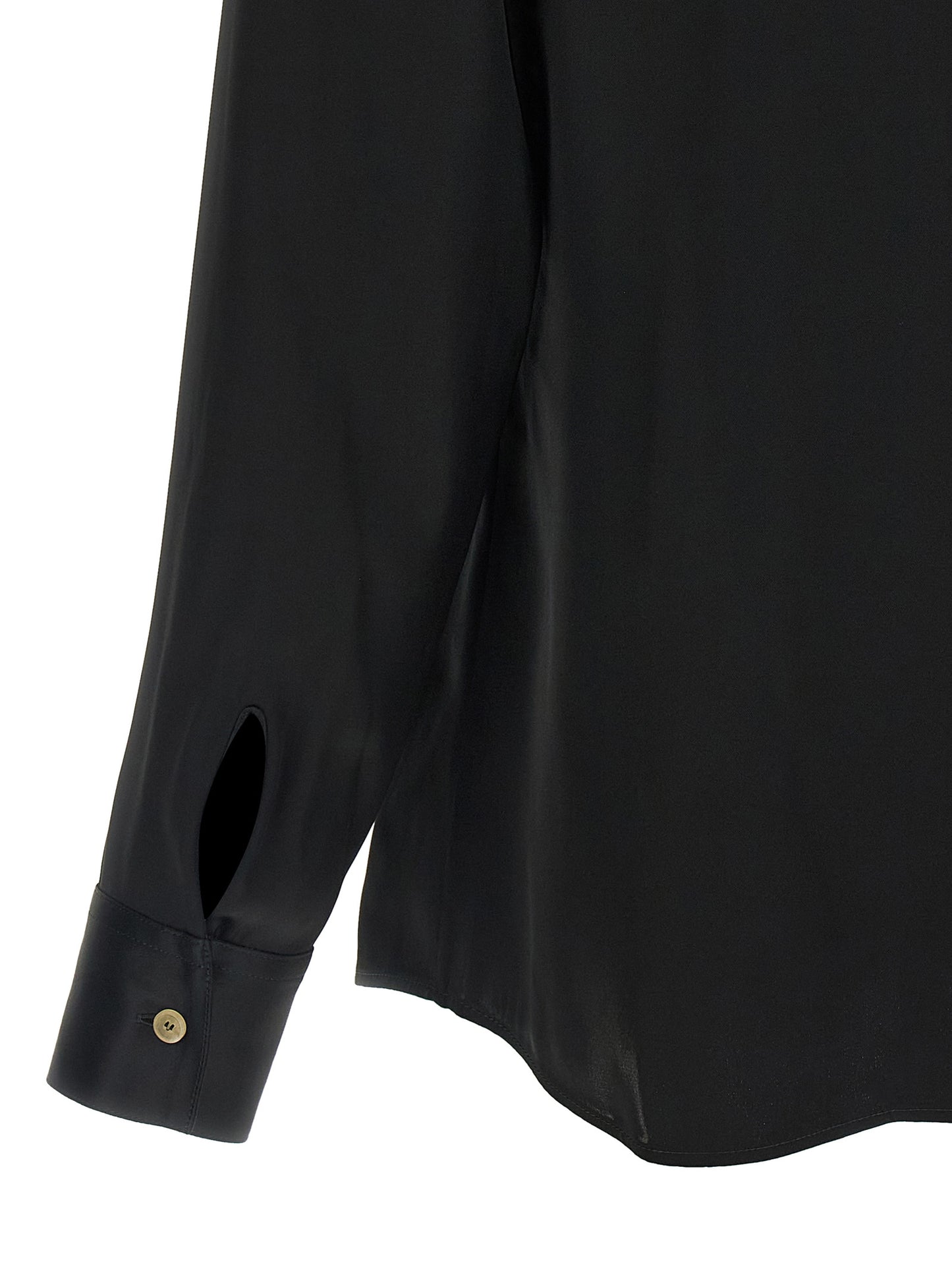 Khaite Black Acetate Blouse