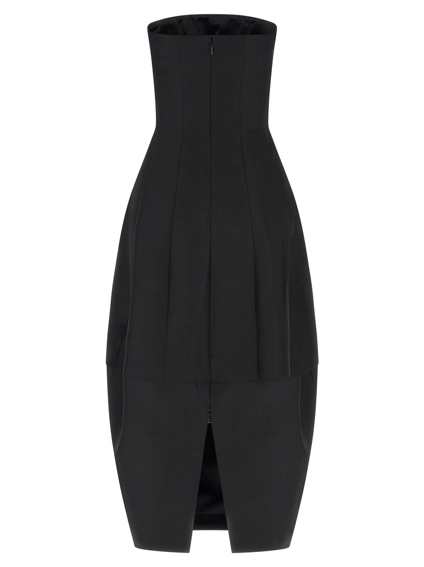 Khaite Black Wool Long Dress