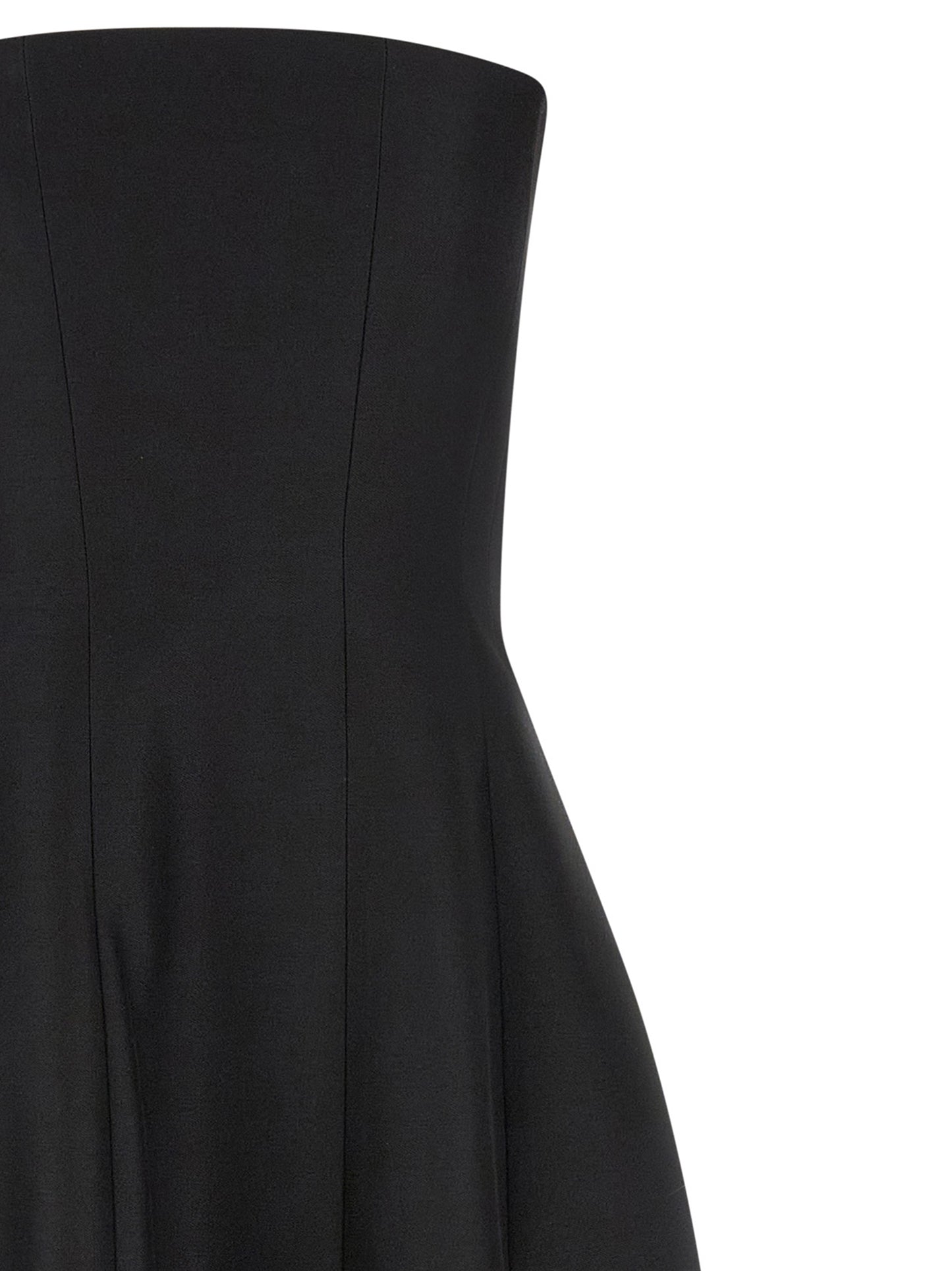 Khaite Black Wool Long Dress