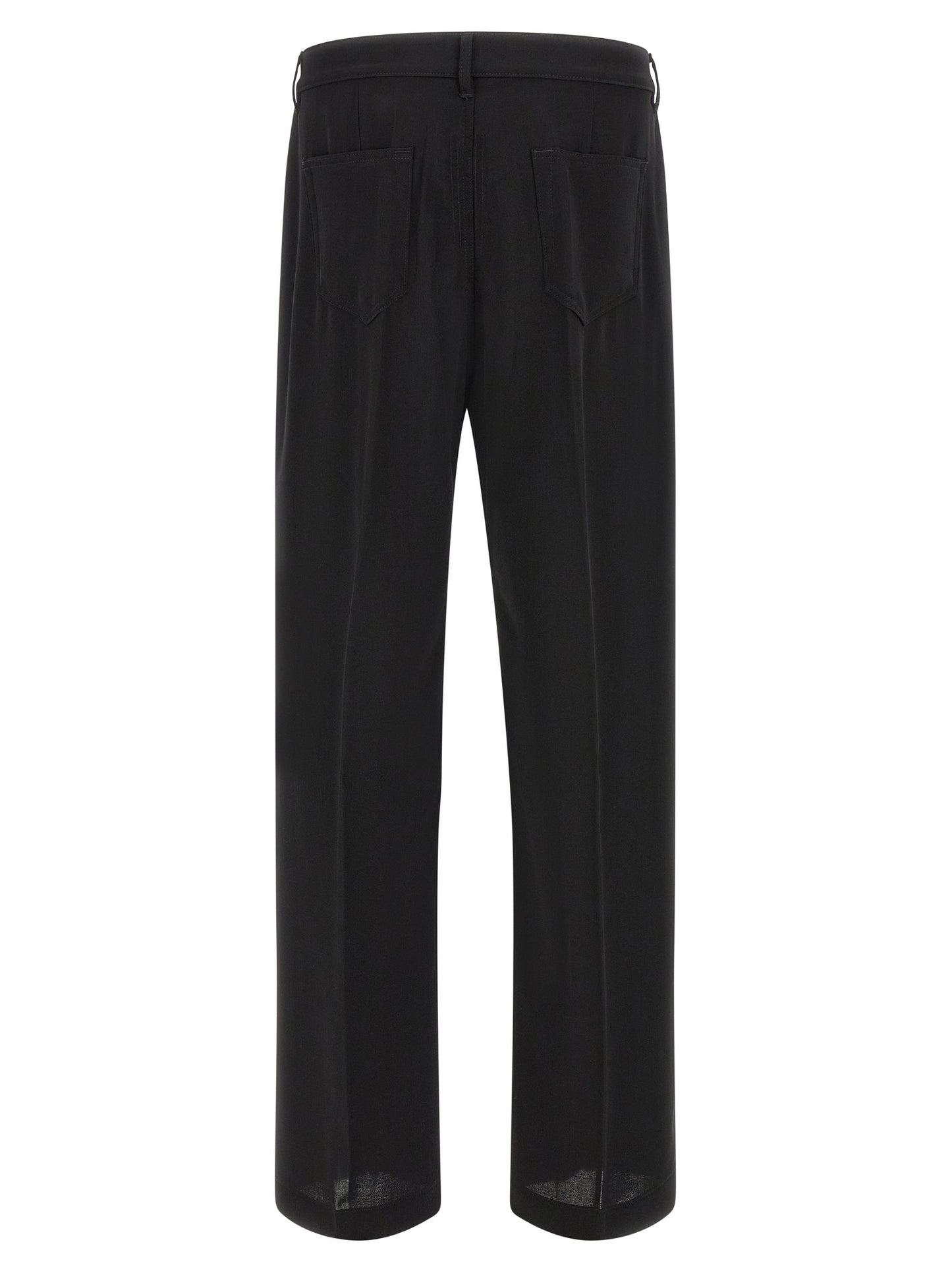 Rick Owens Black Cotton Relaxed Fit Jeans