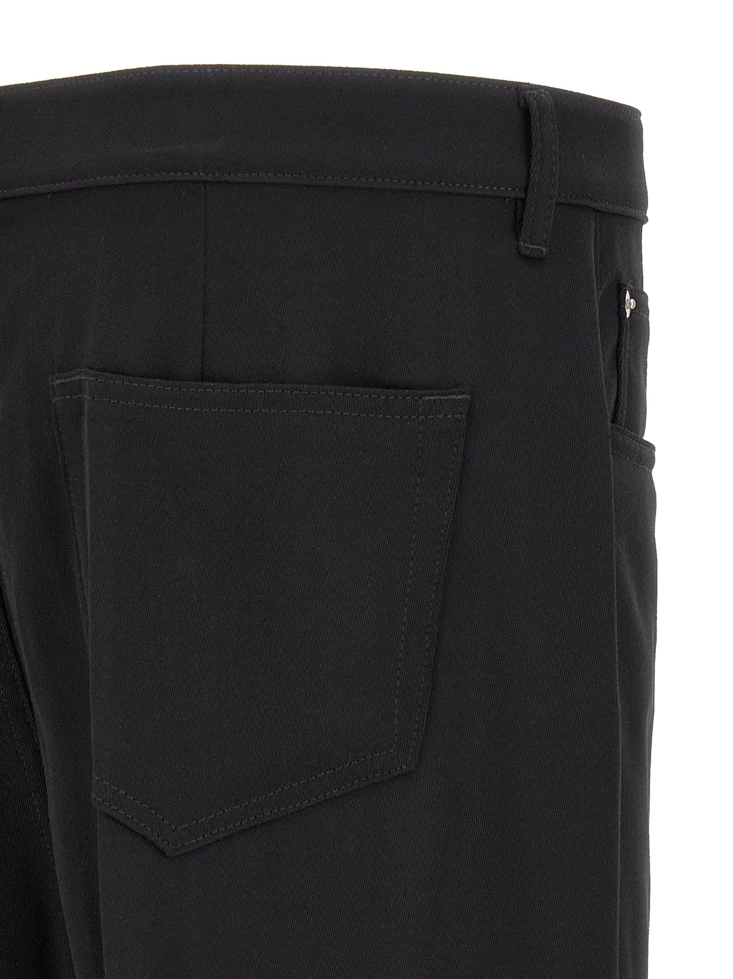 Rick Owens Black Cotton Relaxed Fit Jeans